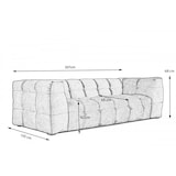 thumbnail of Sofá KAWOLA ROSARIO de 2 plazas de terciopelo burdeos