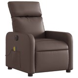 thumbnail of vidaXL Massagesessel Elektrisch Braun Kunstleder