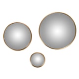 thumbnail of Set de 3 miroir convex or -  Or / Doré Rond Métal Amadeus 5.00x5.00 cm