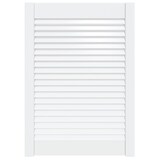 thumbnail of vidaXL Kastdeur met lamellen 69x49,4 cm massief grenenhout wit