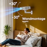 thumbnail of ONKRON Halterung Beamer Decke & Wand bis 10 kg, höhenverstellbar, Weiß K3A