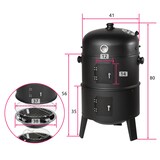thumbnail of tectake barbecue affumicatore 3 in 1 - 405029
