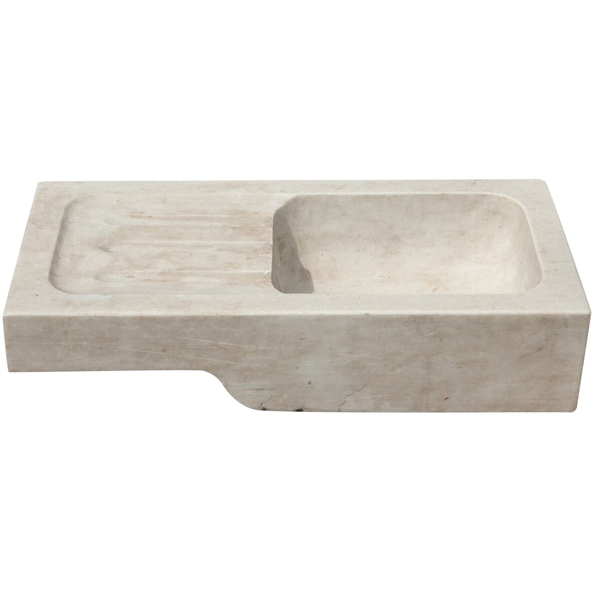Acquaio in marmo bianco  L82xPR41xH18 cm  alta qualità artigianale design elegante