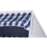 thumbnail of Strandkorb - bene living - Ostsee - karo/blau - PE weiß