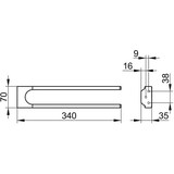thumbnail of KE Handtuchhalter MOLL 2tlg Ausl 340mm v
