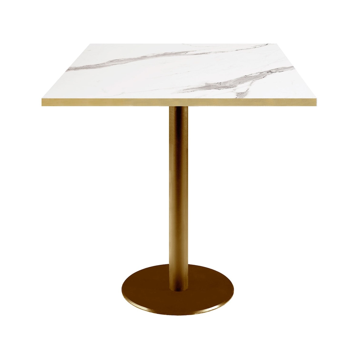 Restootab - Rome bistrotafel wit marmer 70x70cm