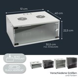 thumbnail of HMF 65704-07 Serverschrank 19 Zoll, 4 HE, 51 x 40 x 22,5 cm, Lichtgrau