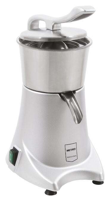 METRO Professional Exprimidor GJU2001, aluminio / acero inoxidable, 28.7 x 21.2 x 40.6 cm, 200 ml/min, plateado