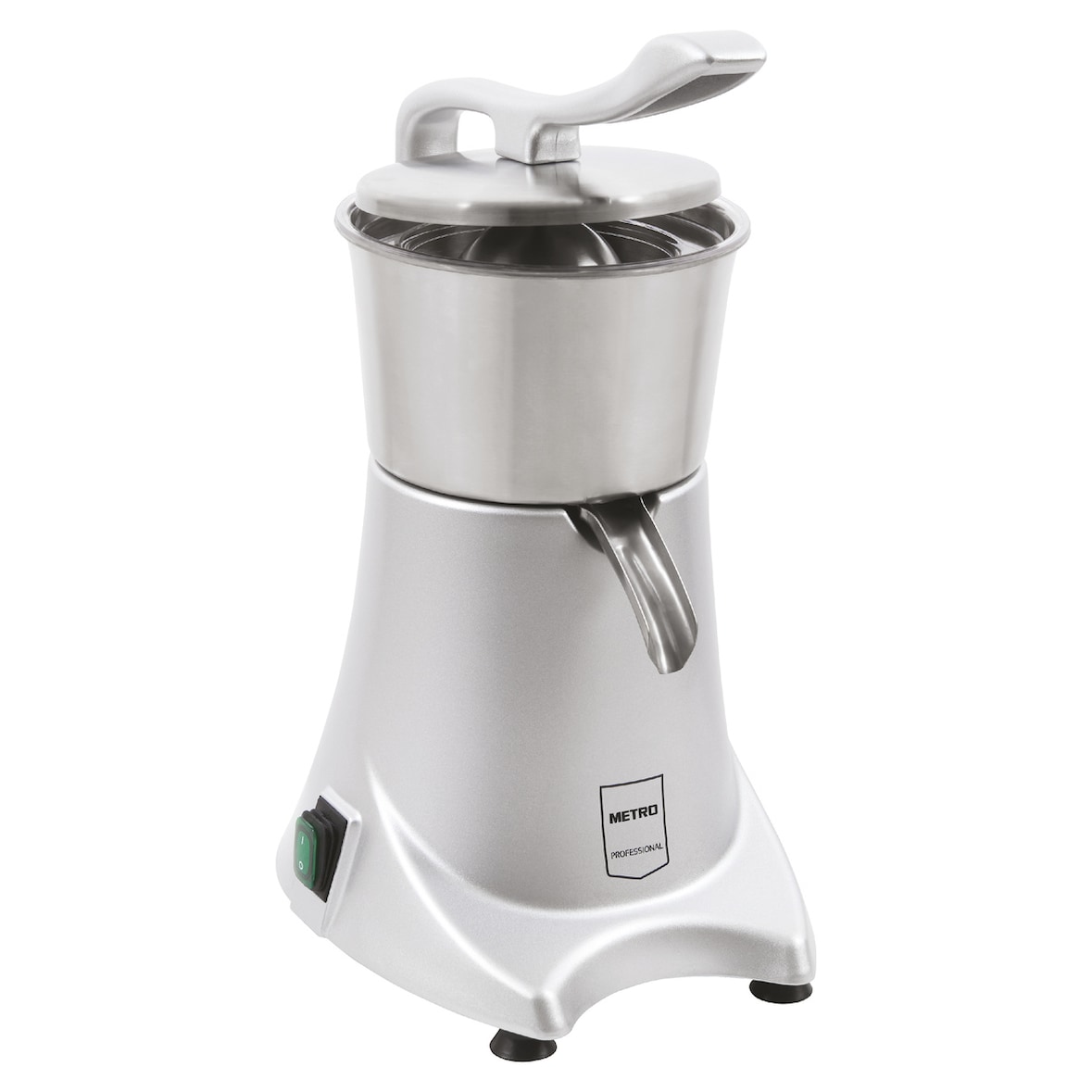 METRO Professional Espremedor GJU2001, alumínio / aço inoxidável, 28.7 x 21.2 x 40.6 cm, 200 ml/min, prateado