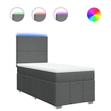 thumbnail of vidaXL Boxspringbett mit Matratze Dunkelgrau 100x200 cm Stoff