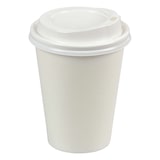 thumbnail of 200x Heiß- und Kaltgetränkebecher weiß mit Deckel Pappe beschichtet 200 ml