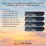thumbnail of Kompatibel Canon 067H Toner-Set für i-SENSYS LBP-631 Cw - CMYK Multipack