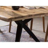 thumbnail of SIT Möbel Mango houten eettafel, frame in antiek zwart | B 240 x D 100 x H 75 cm | natuur | 15284-11 | Serie TISCHE & BÄNKE