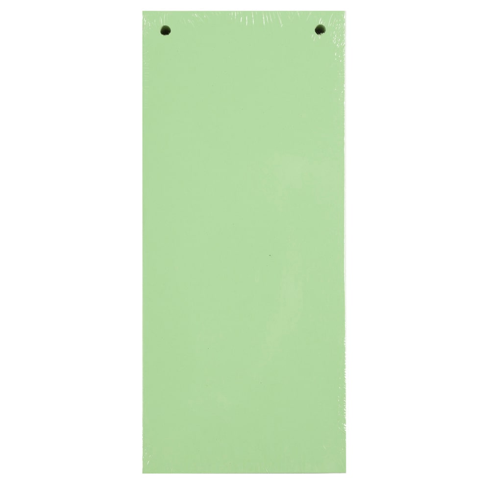 Exacompta Packung mit 100 Trennstreifen, 2-fach gelocht, 180g, 105x240mm