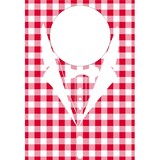 thumbnail of Mank Lätzchen aus Vliesstoff Karo in Rot, 42 x 60 cm, 100 Stück