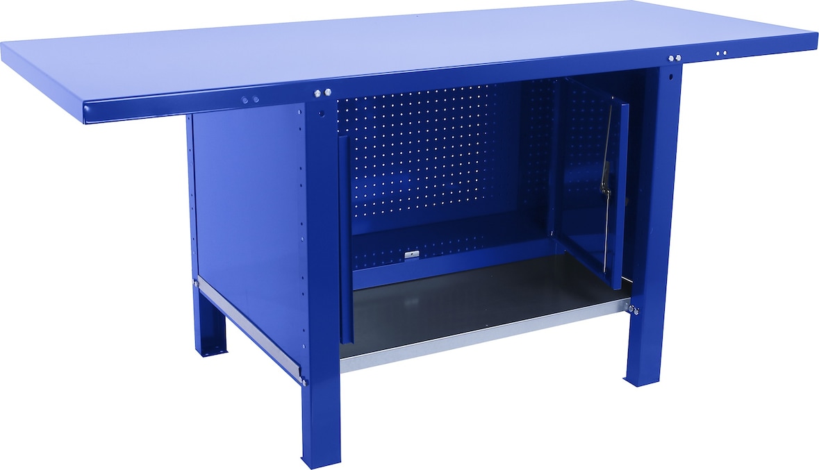 SimonRack Banco de Trabajo Industrial con Cabina, 1800x730 mm, Alta Rigidez Estructural, Capacidad Carga 700 kg, Azul - BT-6 PRO