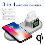 thumbnail of 2Pace® 3 in 1 QI Charger 10W Ladegerät Ladestation für Apple Watch iPhone 12 12 Pro XS X 8 Airpod