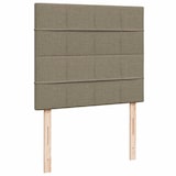 thumbnail of vidaXL Boxspringbett mit Matratze & LED Taupe 120x190 cm Stoff