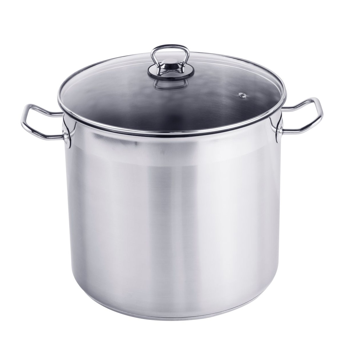 Edelstahl Universaltopf Großraumtopf Kochtopf Topf mit Glasdeckel 20 L