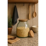 thumbnail of Vorratsglas aus Glas mit Korkdeckel – 1 Liter – transparent