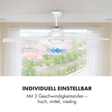 thumbnail of Figo 2-in-1-Deckenventilator Lampe Ø132cm 10.039m³/h Fernbedienung Weiß 132