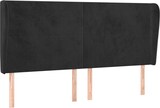 thumbnail of vidaXL Kopfteil mit Ohren Schwarz 163x23x118/128 cm Samt
