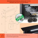 thumbnail of Klarstein Royal Flush Eco Dunstabzugshaube 90 cm 714 m³/h A+ Schwarz