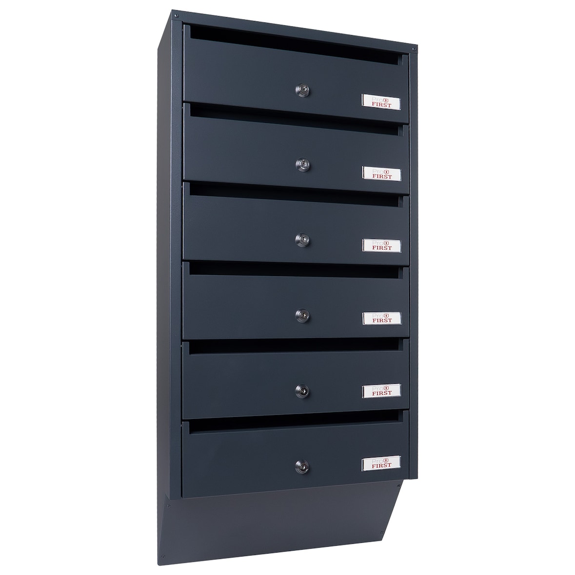Profirst Briefkastenanlage Maildrop 6 anthrazit