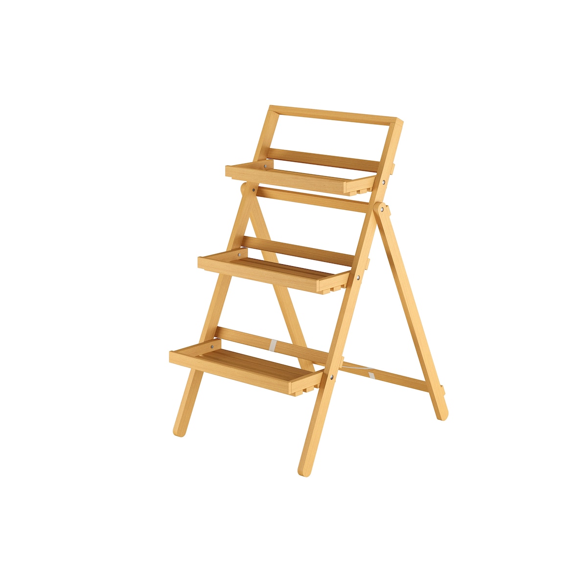 Kräuterregal Blumentreppe Massivholz Buche klappbarer Blumenständer 90.91-01