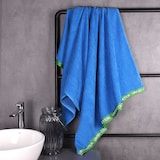 thumbnail of Benetton – Set mit 2 Handtüchern, 90 x 160 cm, 380 g/m², Velours, 100 % Baumwolle, Blau