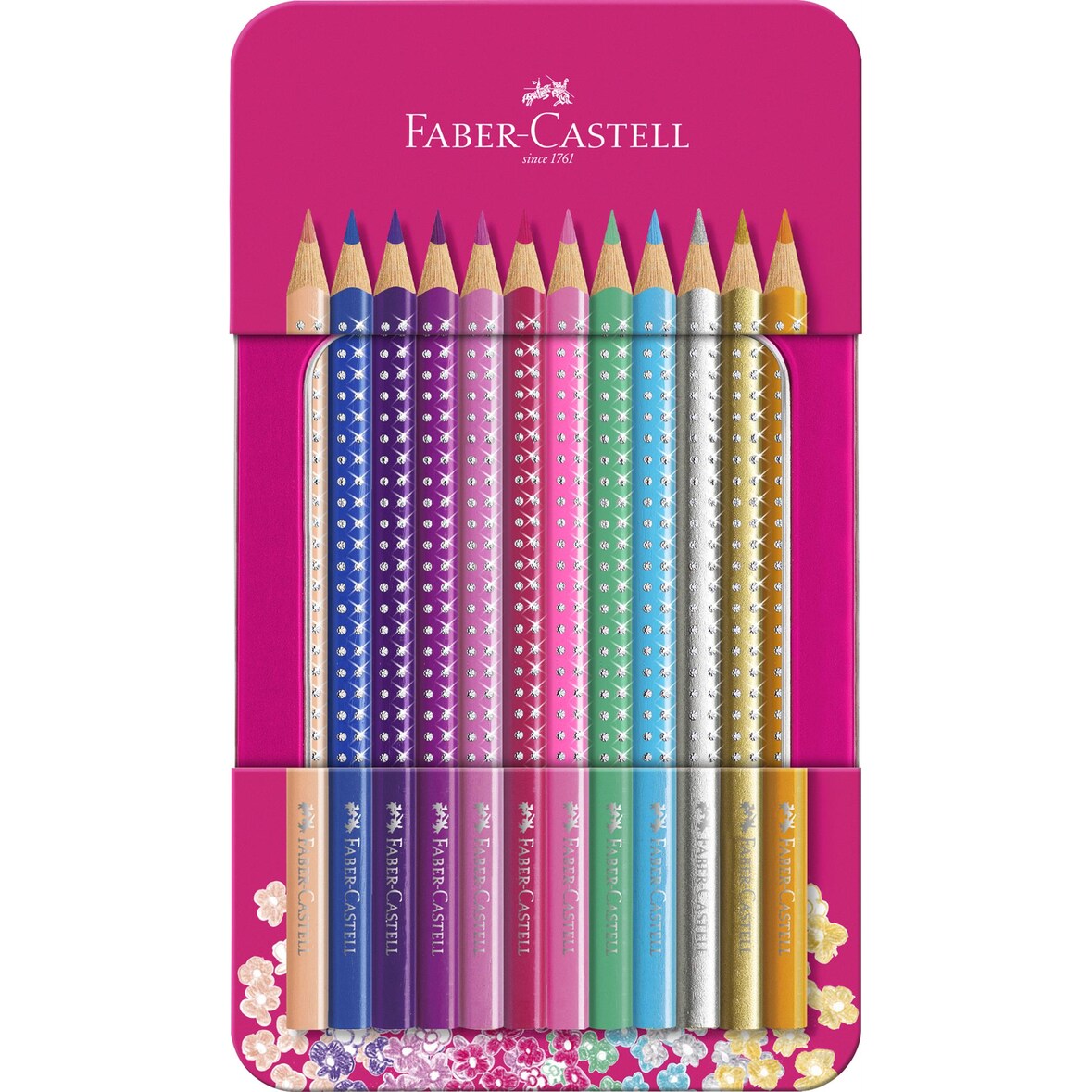 Faber Castell Buntstift Sparkle 3,8 mm 12er Metalletui