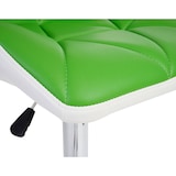 thumbnail of 2er-Set Barhocker HWC-A92, Barstuhl Tresenhocker, höhenverstellbar Kunstleder ~ grün