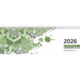 thumbnail of Tischquerkalender 146 29,6x9,9cm 1 Woche/1 Seite grün 2026