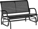 thumbnail of Outsunny Mecedora de Ratán de 2 Plazas para Jardín Marco de Metal Negro