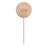 thumbnail of Steak Marker "No Ponto"  9,5 Cm Natural Madeira (100 Unidades)