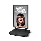 thumbnail of Exposiciónate Cavalletto pubblicitario bifacciale per esterni nero (70x100) WTR70x100BLK