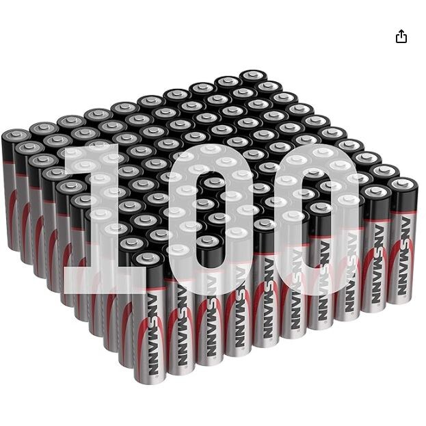 ANSMANN Pile alcaline, Micro AAA, lot de 100