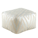 thumbnail of Kelim Sitzwürfel 50x50 H35cm Pouf Fußhocker Sitzhocker Bodenkissen Fußschemel : metallic silber