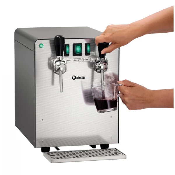 Bartscher Glühweinzapfanlage 1300, Glühweinkocher, Wasserkocher, Wasserspender, Heißwasser-Spender, Getränkespender, Glühwein