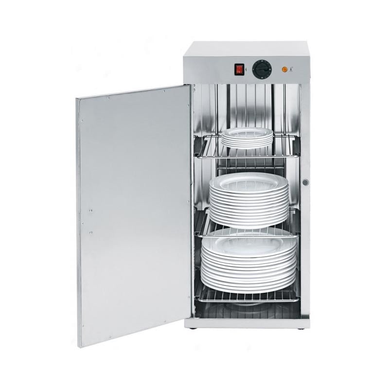 Armadio scaldapiatti inox - 750 watt - 39,6x40,2x86,5H.