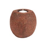 thumbnail of Bazar Bizar Bougeoir en terre cuite 13x13x12 cm rouille