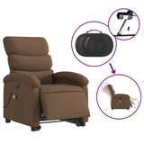 thumbnail of vidaXL Elektrischer Massagesessel mit Aufstehhilfe Braun Stoff
