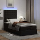 thumbnail of vidaXL Ottoman-Bett mit Matratze & LEDs Schwarz 80x200 cm Kunstleder