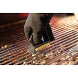 thumbnail of Tarrington House Barbecue reinigingsborstel 3-in-1, kunststof/koperdraad/roestvrij staal, 10 x 12 cm, zwart