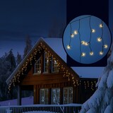 thumbnail of LED Lichtervorhang Eisregen Lichterkette Icicle 490 bernstein LED 20m Außen