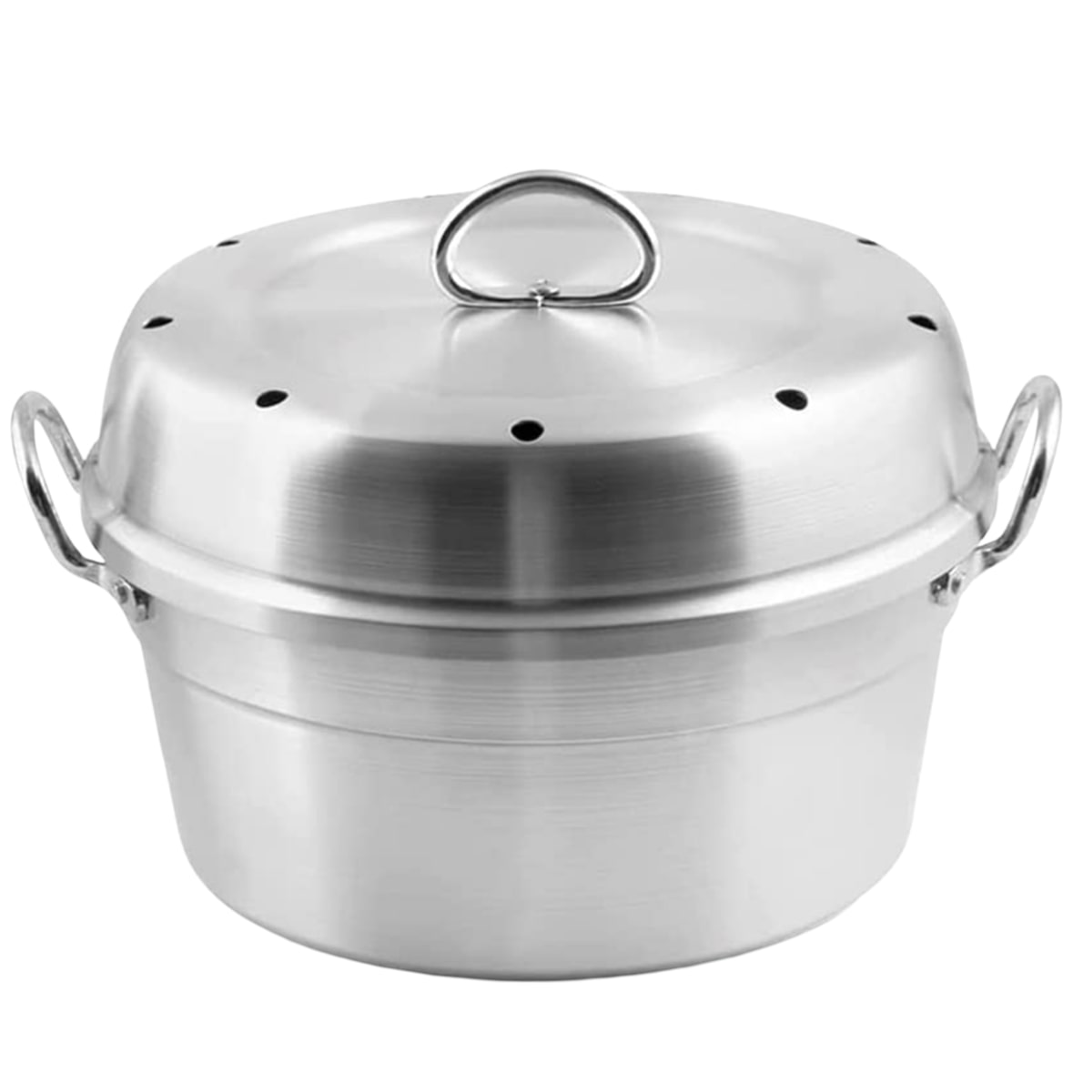 Forno Mamù Versilia, em alumínio branco, resistente, fabricado na Itália, Ø 24 cm, com tampa.