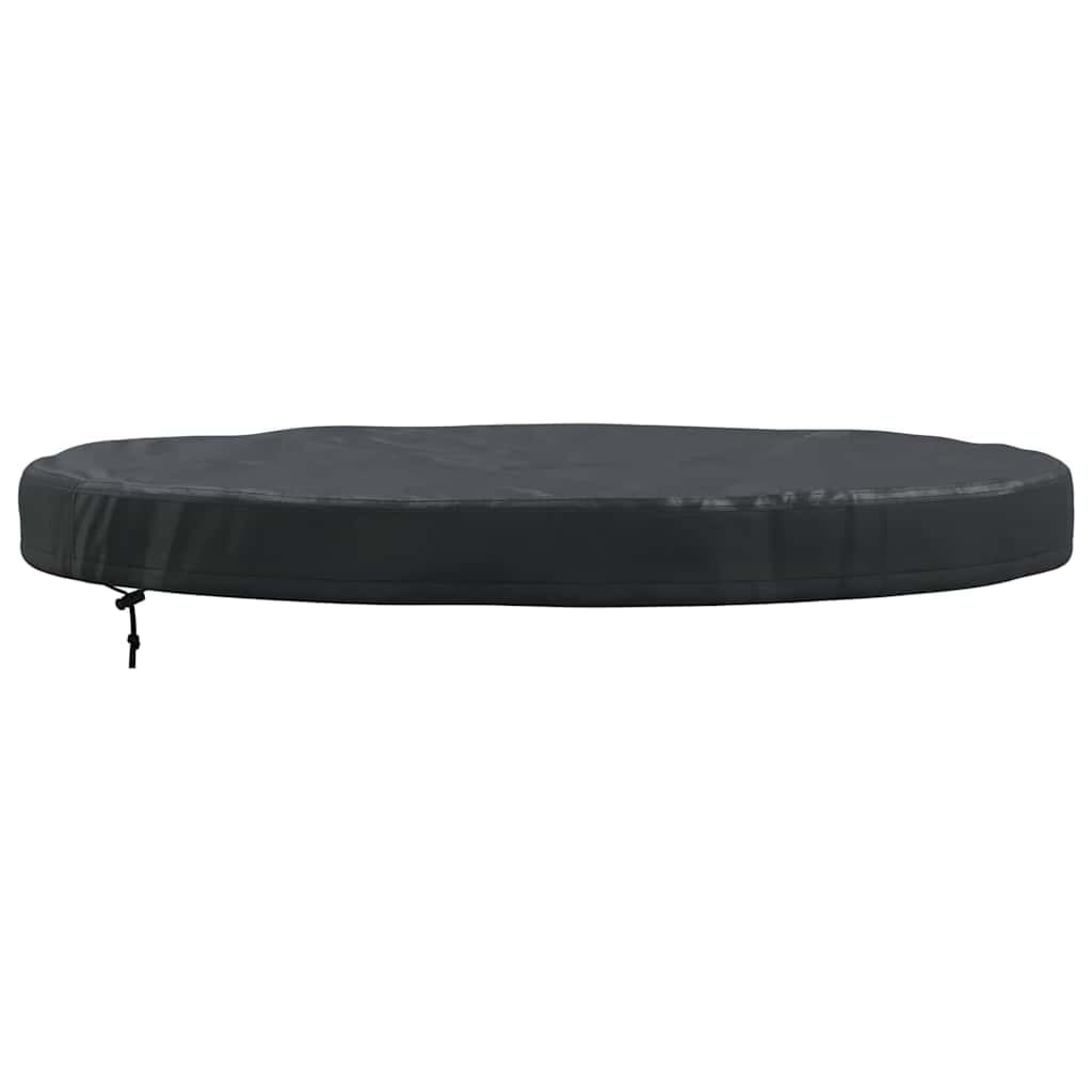 vidaXL Buiten Tafel Hoes Zwart 112 x 112 x 10 cm 420D stof