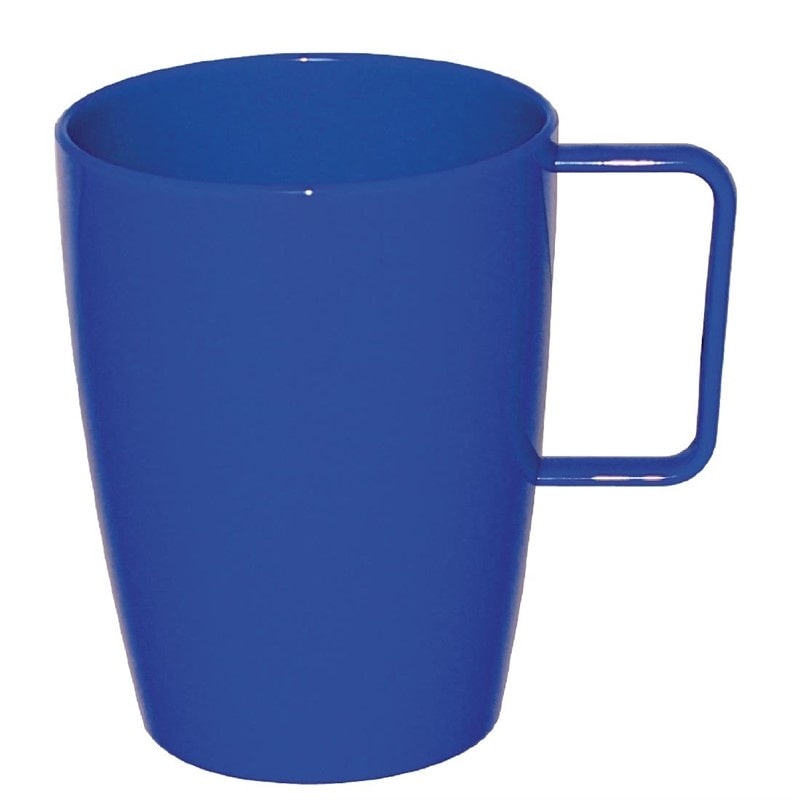Bekers | Polycarbonaat | Blauw | 284ml | 12 Stuks | 100(h)mm
