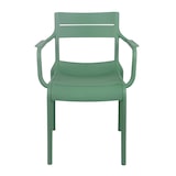 thumbnail of Fauteuil vert sauge de terrasse en plastique