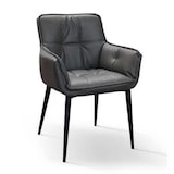 thumbnail of VEGA sedia moderna in ecopelle cm 43 x 63 x 86 h colore Antracite